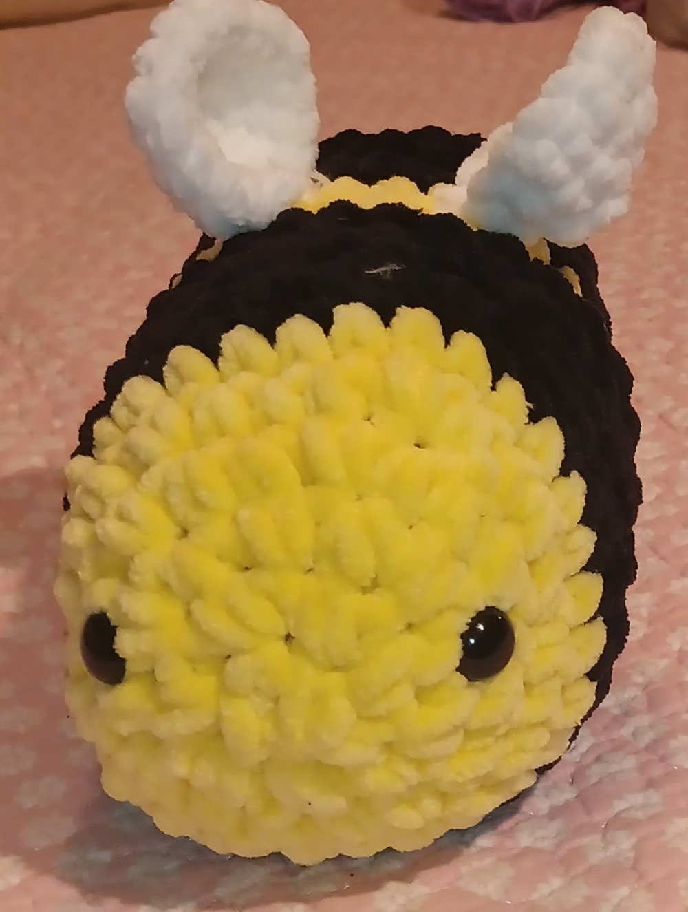Handmade Plush Bee Plushie - Yellow & Black